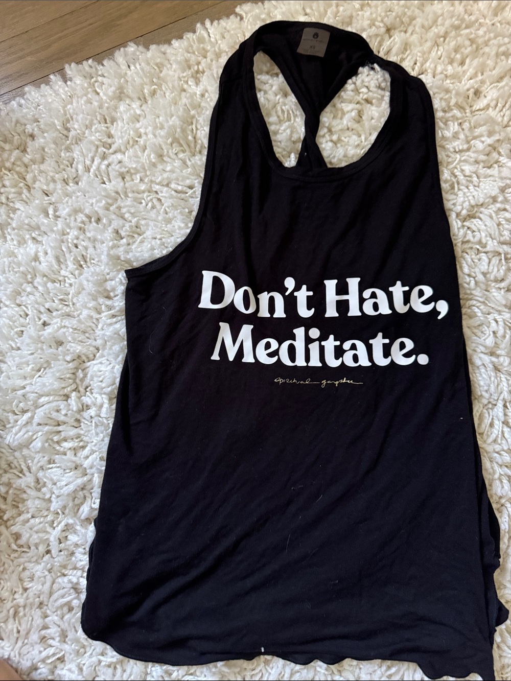 Don’t Hate, Meditate. Black Women's Tank - Unknown Brand